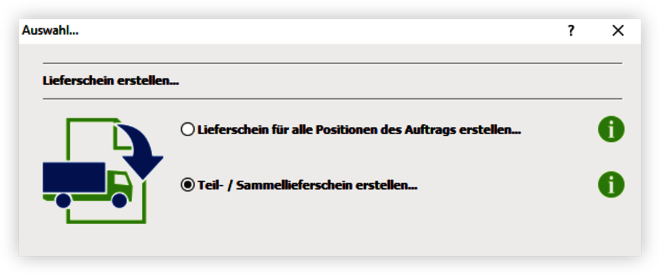 Teillieferungen & Sammellieferungen Teillieferungen & Sammellieferungen