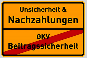 Straßenschild GKV Straßenschild GKV