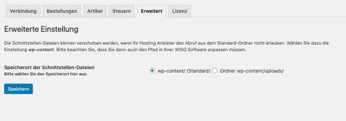 Erweiterte Einstellung