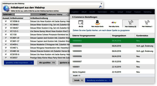 Import und Export Daten Import und Export Daten