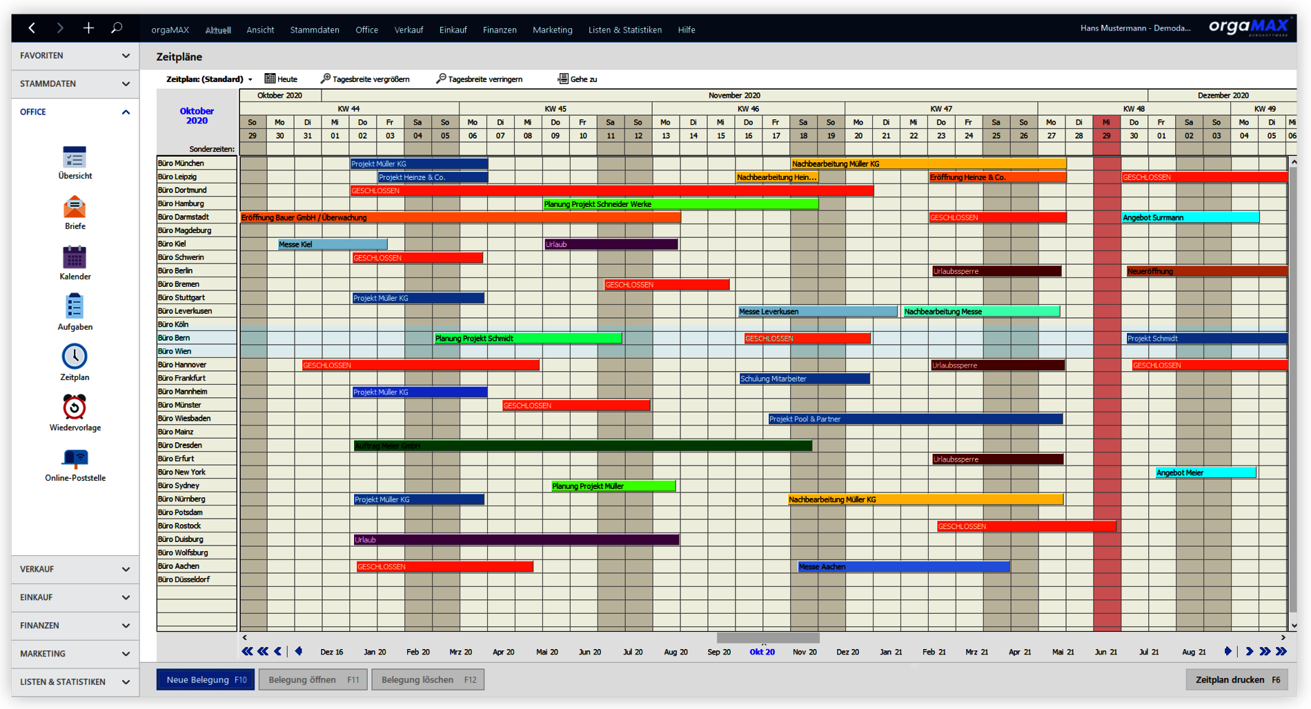 Zeitplan